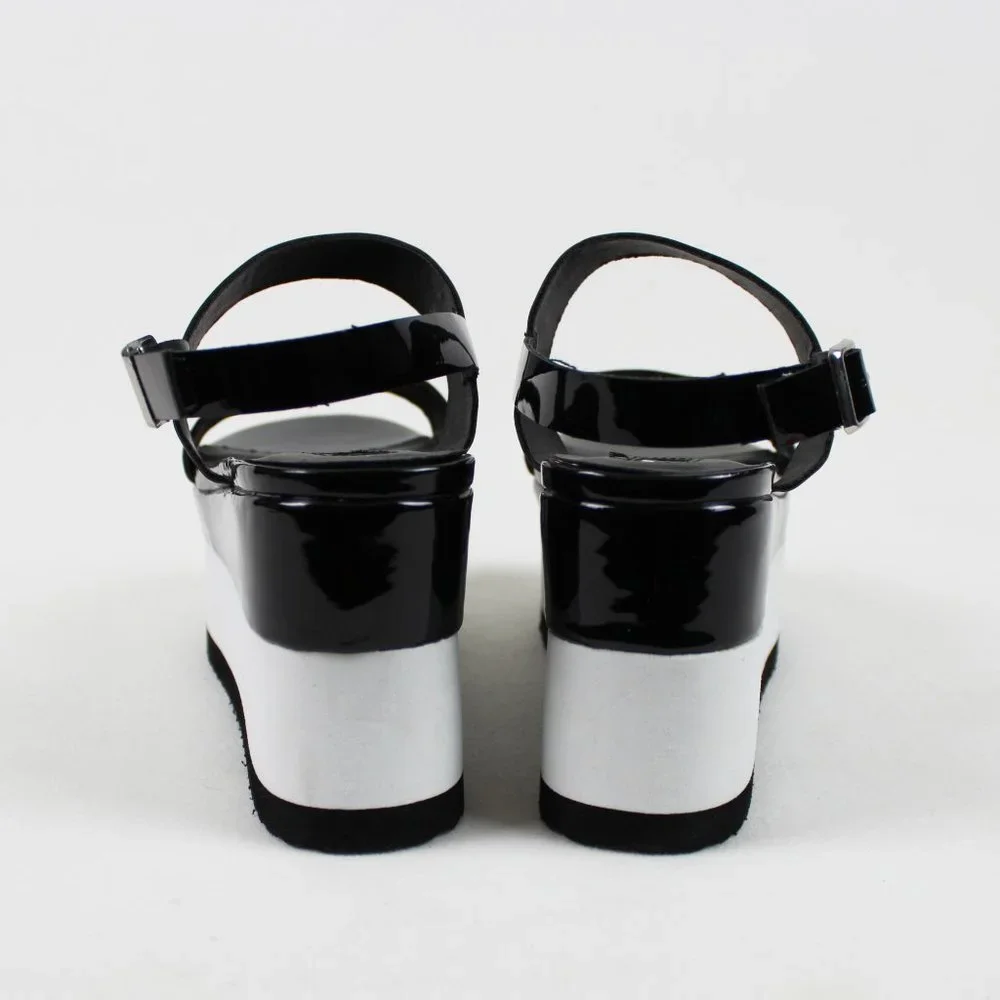 Forever 21 Monochrome Platform Sandals - Picture 7 of 16